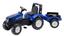 Детский трактор Falk New Golland на педалях с прицепом, синий с черным (3090B) - миниатюра 1