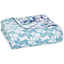 Одеяло Aden + Anais Dancing Tigers, муслин, 120х120 см, белый с голубым (ADBC10009) - миниатюра 1