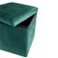 Пуф для хранения МВМ My Home велюровый, 380х380х380 мм, зеленый (TH-05 GREEN) - миниатюра 2
