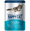 Вологий корм для дорослих котів Happy Cat Btl Lachs Garnelen Gelee, шматочки в желе, з лососем та креветкою, 100 г (1002310) - мініатюра 1