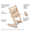 Набор Stokke Tripp Trapp Natural: стульчик, спинка с ограничителем Baby Set и кресло для новорожденных Newborn (k.100101.00) - миниатюра 2