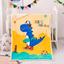 Плед-одеяло детское HomeBrand Динозаврик, 140х110 см, разноцветный (4567) - миниатюра 1