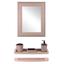 Набір Violet House Роттанг Cappuchino для ванної кімнати із дзеркалом, світло-коричневий (0543 Роттанг CAPPUCHINO) - мініатюра 1