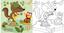 Розмальовка Кристал Бук Тварини Веселі та кумедні, з алікаціями та завданнями, 40 наліпок, 16 сторінок (F00025561) - мініатюра 3