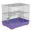 Клетка для грызунов Природа Микки с лесенкой, серебристый с фиолетовым, 37х25х30 см (PR241515) - миниатюра 1