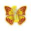 Песочные часы на присоске Стеклоприбор Чистим зубки три минуты Бабочка, красный (404626) - миниатюра 1