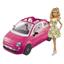 Набор с куклой Barbie Fiat 500, розовый (GXR57) - миниатюра 1