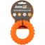 Іграшка для собак AnimAll Fun AGrizZzly Кільце з шипами помаранчева 9 см - мініатюра 1