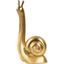 Декоративная статуэтка MBM My Home Улитка золотая (DH-ST-24 S GOLD) - миниатюра 1