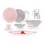 Сервиз Luminarc Amb Fleur Blush, 6 персон, 46 предметов, розовый с серым (V0186) - миниатюра 1