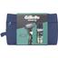 Подарочный набор для мужчин Gillette Mach3: бритва + сменные катриджи для бритья 2 шт. + гель для бритья + косметичка - миниатюра 2