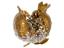 Ялинкова прикраса Lefard Гранат, 11,5 см, золотий (66-189) - мініатюра 2