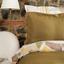 Набор постельное белье с покрывалом Karaca Home Lena Haki, евро, золотой, 7 предметов (svt-2000022316101) - миниатюра 2