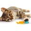 Іграшка для котів Barksi Рибка з дзвіночком і пір'ям 8х5 см ментолова - мініатюра 6