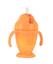 Поїльник Baby Team, з силіконовою трубочкою та ручками, 9+ міс., 220 мл, помаранчевий (5011_оранжевый) - мініатюра 2