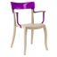 Крісло Papatya Hera-K, бежевий з фіолетовим (4820082990145) - мініатюра 1