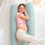 Подушка Ideia П-подібна для вагітних, 140x75x20 см, м'ятний (8-33722 м'ята/білий) - мініатюра 8