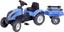 Детский трактор на педалях с прицепом Falk 2050C Landini, синий (2050C) - миниатюра 1