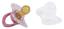 Пустушка латексна Lindo Глибока ніч, кругла, 0-6 міс., рожевий (Pk009/0-6роз) - мініатюра 2