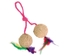 Іграшка для котів Trixie М'ячі на мотузці, 4,5 см (4501) - мініатюра 1