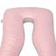 Наволочка-чохол на П-подібну подушку для вагітних і відпочинку Ideia, 140х75 см, пудровий та світло-сірий (8-35126) - мініатюра 2