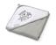 Рушник з капюшоном BabyOno Білочка, 76х76 см, сірий (345/03) - мініатюра 1