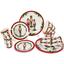 Сервиз столовый Lefard Рождественский, 4 персоны, 16 предметов, белый с красным (922-003) - миниатюра 1
