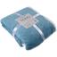 Одеяло Soho Plush hugs Silver blue флисовое, 200х150 см, голубое с белым (1223К) - миниатюра 4