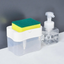 Дозатор для мийного засобу Supretto з губкою, білий (79540001) - мініатюра 4