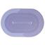 Коврик суперпоглащающий в ванную Stenson 60x40 см овальный светло-фиолетовый (26250) - миниатюра 1