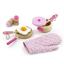 Детский кухонный набор Viga Toys Игрушечная посуда из дерева, розовый (50116) - миниатюра 1