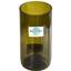 Ваза Mazhura Vine стеклянная скос 15 см оливковая (mz706778) - миниатюра 1
