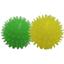 Игрушка для собак Fox Мячи с шыпами, с запахом ванили, 4 см, желтый и зеленый - миниатюра 1
