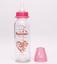 Бутылочка для кормления Курносики, стеклянная, с силиконовой соской, от 3 мес., 270 мл, розовый (7011 рож) - миниатюра 2