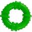 Игрушка для собак Agility кольцо с шипами 9 см зеленая - миниатюра 1