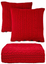 Вязаный плед с наволочками Sewel, красный (OA797030000) - миниатюра 1