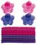 Набір резинок і заколок для волосся Titania Квіточка, рожевий і фіолетовий, 12 шт. (7990 GIRL) - мініатюра 1