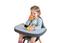 Столик к стулу для кормления Childhome Evolu с силиконовым подносом, антрацит (CHEVOTSAA) - миниатюра 5