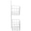 Настінна полиця-органайзер Stenson 25.5х10х33.5 см біла (25622) - мініатюра 2