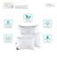Подушка антиалергенна Ideia Super Soft Classic, 45х45 см, біла (8000012306) - мініатюра 6