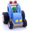 Машинка деревянная Goki Трактор, синий, 14,5 см (55928G) - миниатюра 2