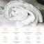 Одеяло шерстяное MirSon Deluxe Italy Hand Made №166, зимнее, 110x140 см, белое - миниатюра 4