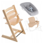 Набор Stokke Tripp Trapp Natural: стульчик, спинка с ограничителем Baby Set и кресло для новорожденных Newborn (k.100101.00) - миниатюра 1