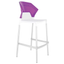 Барный стул Papatya Ego-S, белый с фиолетовым (4823052301415) - миниатюра 1