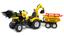 Детский трактор на педалях с прицепом и 2 ковшами Falk Powerloader, желтый (1000WH) - миниатюра 1