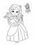 Перші розмальовки малюка Книжковий хмарочос Наклей та розфарбуй Принцеси - мініатюра 2