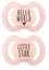 Пустушка силіконова Baby-Nova, симетрична, 0-6 міс., рожевий, 2шт (3962013) - мініатюра 1