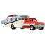 Коллекционная модель машинки Hot Wheels Car Culture 1961 Impala и 1972 Chevy Ramp Truck (FLF56/HKF40) - миниатюра 2