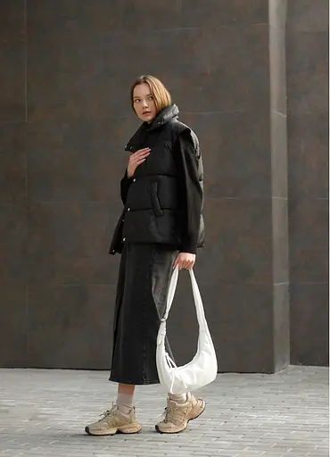 Женская сумка Sambag HOBO S белый 30 х 13 х 8 см (53100008) - фото 4