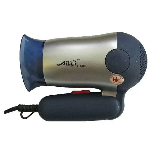 Потужний якісний маленький фен для сушіння укладання волосся AILISI 2803 дорожній фен - фото 3